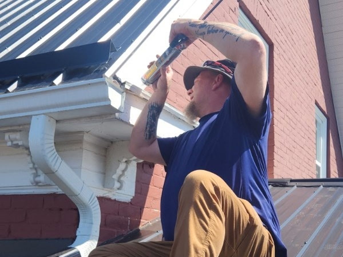 Sealing along a soffit to close off entry points